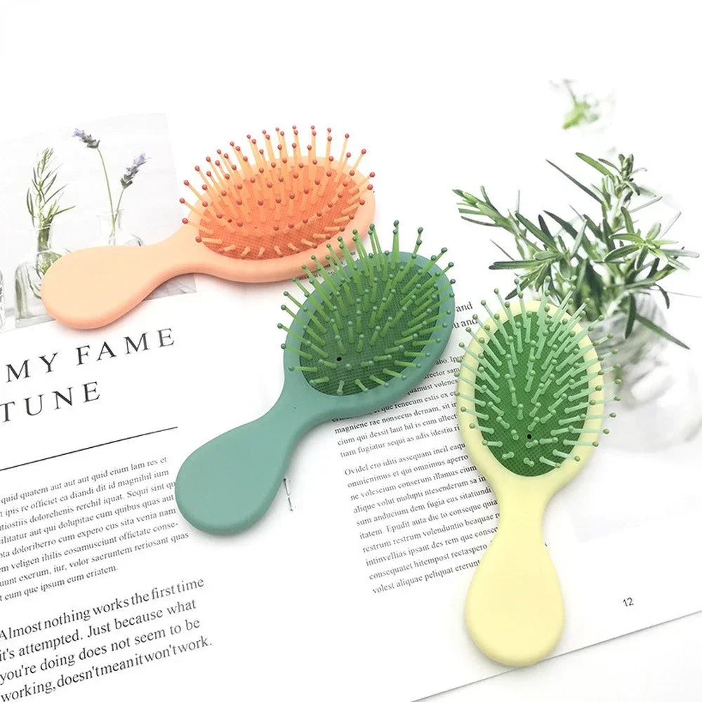 Small Air Cushion Untangling Comb Scalp Massage Anti Static Styling Wet Dry Children Smooth Hair Brush Hairdressing Care Tools