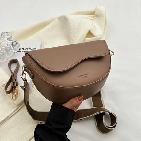 Small Leather Saddle Armpit Bags for Women Summer Chain Shoulder Crossbody Bag Ladies Vintage Underarm Handbags bolsa