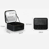 Smart LED Cosmetic Case with Mirror Cosmetic Bag Travel Makeup Bags for Women Fashion Portable Storage Bag Travel Makeup Bags