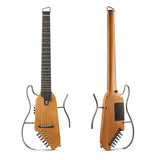 Smart Mute Guitar Travel Portable Detachable Ballad Headless Wooden Guitar with Speaker Guitar Parts and Accessories