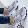 Sneakers 2024 New Fashion Wedge Platform Plus Size Casual Sports Shoes Women Lace-up Mesh Breathable Women's Vulcanized Shoes