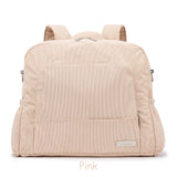 Soboba Corduroy Diaper Backpack for Mom Large Capacity Multi-function Nappy Changing Bag for Baby Care Winter New Diaper Bags