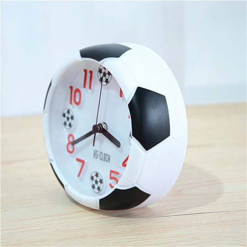 Soccer Table Decorative Football Ball Shaped Desk Clock For Outdoor Camping Desktop Bedsides Bedroom Birthday Soccer Fans Gift