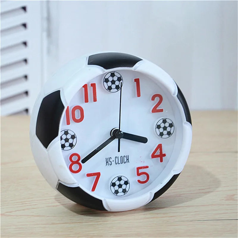 Soccer Table Decorative Football Ball Shaped Desk Clock For Outdoor Camping Desktop Bedsides Bedroom Birthday Soccer Fans Gift