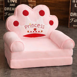 Sofas Children Sofa Cute Cartoon Lazy Folding Small Sofa Bed Girl Princess Baby Toddler Dual-purpose Child Seat  Sofas Princess