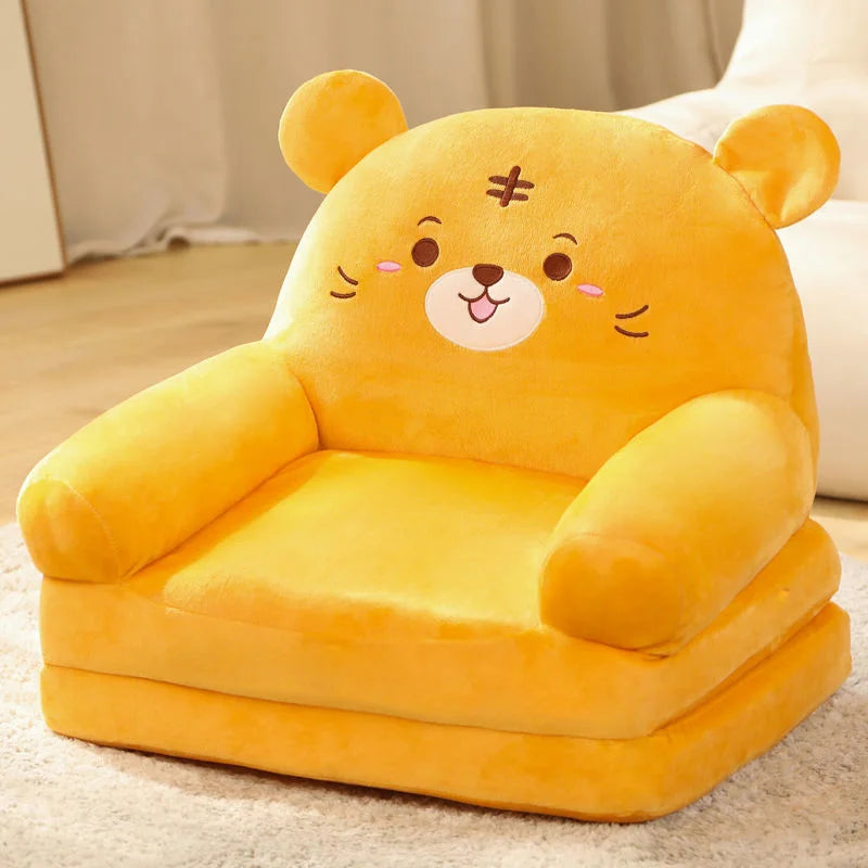 Sofas Children Sofa Cute Cartoon Lazy Folding Small Sofa Bed Girl Princess Baby Toddler Dual-purpose Child Seat  Sofas Princess