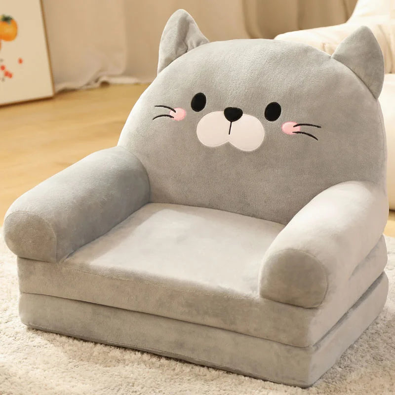 Sofas Children Sofa Cute Cartoon Lazy Folding Small Sofa Bed Girl Princess Baby Toddler Dual-purpose Child Seat  Sofas Princess