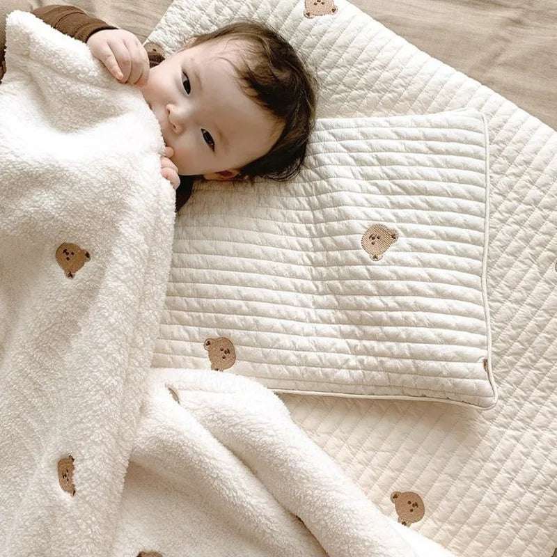 Soft Fleece Blanket Swaddling Blankets for Baby Newborn Bed Children's Bedding Flannel Warm Swaddle Envelope Stroller Wrap Bebe