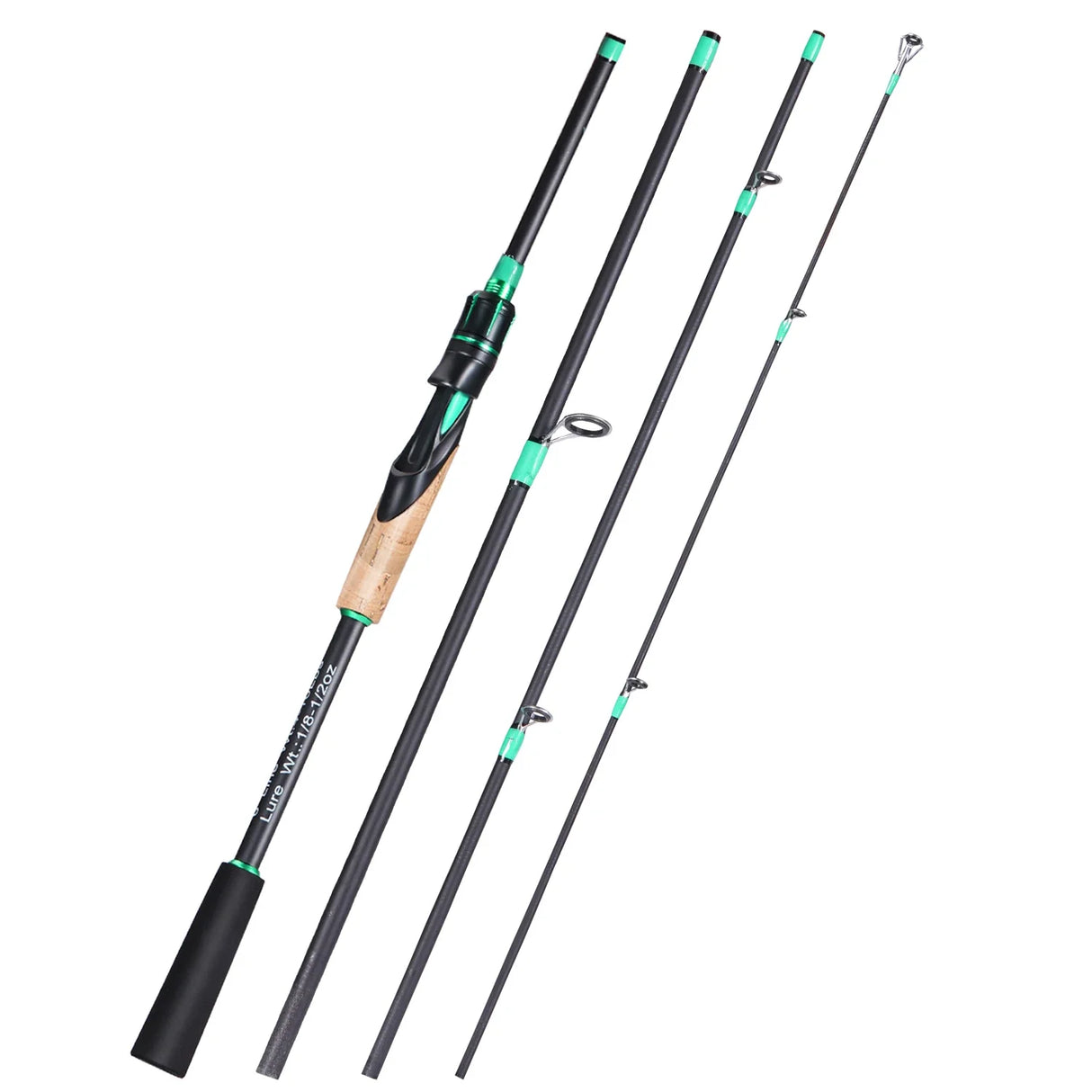 Sougayilang 1.8m 2.1m Casting Rod 4 Sections Carbon Fishing Rod Spinning Rods Eva Handle for Freshwater Saltwater Bass Fishing