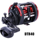 Sougayilang Saltwater Fishing Reels Cast Drum Wheel Trolling Casting Reel Boat Ocean Fishing Reel Round Baitcasting Reel Pesca