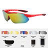 Sports Men Ladies Sunglasses Road Bike Glasses Mountain Bike Cycling Protection Goggles Glasses Bike Glasses Protection 5 Lenses