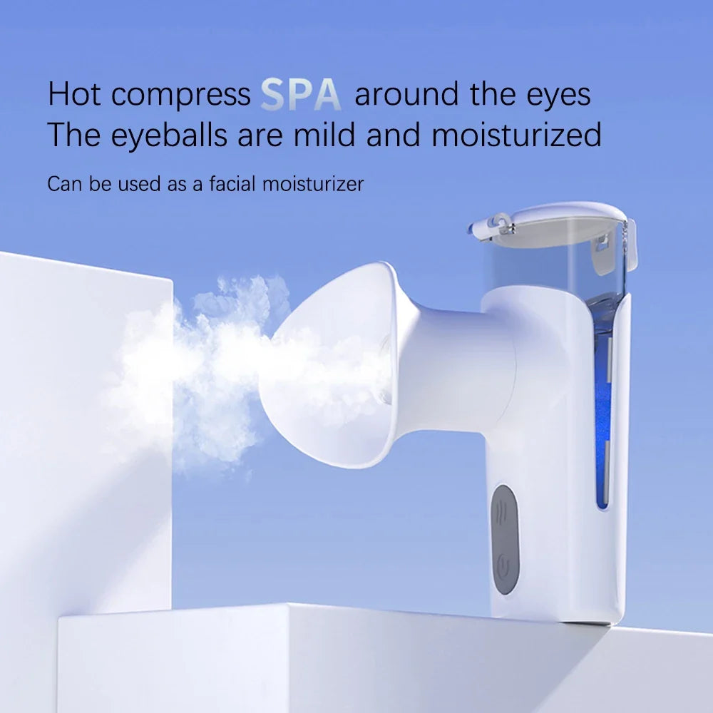 Spray Eye Moistening Instrument Hot Compress Eye Beauty Hydrating Instrument Relieve Eye Fatigue Eye Wash Device Steam Atomizer