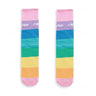 Spring Autumn Girls Cotton Socks Rainbow Multicolor Kids Children Knee High Socks Stripe Leg Warmers Infant Girl Long Knee Socks