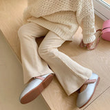 Spring Autumn Infant Baby Girls Pure Color Pants Children's Clothes Pants Kids Baby Girls Bell-bottoms Pants