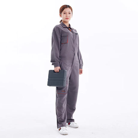 Spring Autumn Joined Workshop Work Clothes Printed Logo Car Repair Shop Uniforms Electric Welders Garden Maintenance Coat