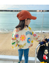 Spring Autumn Kids Cotton Lovely Floral Sweatshirt Baby Girls Pullover Jumper Children Outfits Student Tracksuit Tops 1-12 Years