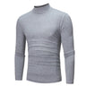 Spring New Slim Thermal Underwear Men's Fashion Long-sleeve Fleece Warm Half-high Collar Bottoming Top Casual Pullover T-Shirt