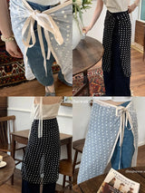 Spring Summer Korean Version Ins Blogger Unique Lace Layered Gauze Skirt with Tie Up Spicy Girl Apron Ladies Skirts Y2k Girls