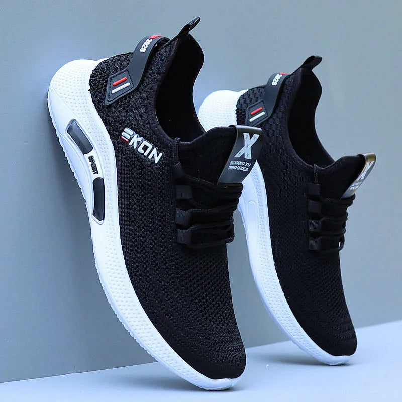 Spring White Casual Shoes Breathable Non-slip Walking Sneakers Men Shoes Outdoor 2023 Comfortable Fashion Lace Up Running Shoes