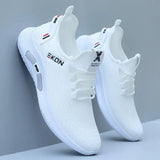 Spring White Casual Shoes Breathable Non-slip Walking Sneakers Men Shoes Outdoor 2023 Comfortable Fashion Lace Up Running Shoes