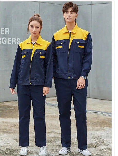 Spring Work Clothing Men Women Warehouse Worker Suit Durable Uniforms Safety Auto Repair Workshop Mechanic Electric Coveralls