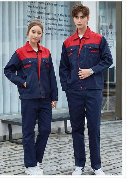 Spring Work Clothing Men Women Warehouse Worker Suit Durable Uniforms Safety Auto Repair Workshop Mechanic Electric Coveralls