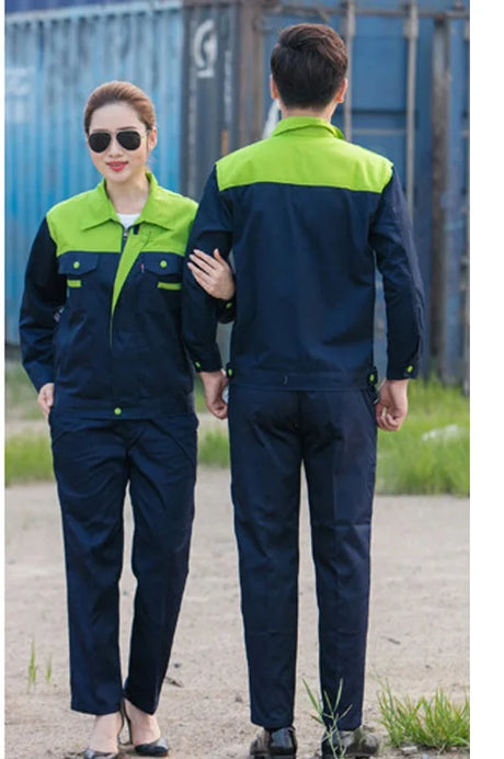 Spring Work Clothing Men Women Warehouse Worker Suit Durable Uniforms Safety Auto Repair Workshop Mechanic Electric Coveralls