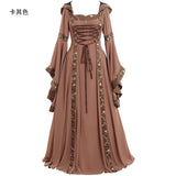 Spring and Summer Fashion Style European Women  Long Dress European Clothing  Dresses Church