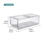 Stackable Refrigerator Organizer Bins, Reusable Food Storage Containers, Fridge Drawer Organizer in Home Kitchen, Restaurant