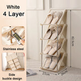 Stackable Shoe Rack Space Saving Shoerack Organizer for Entry Door Multi-Layer  Plastic living room Cabinet Furniture