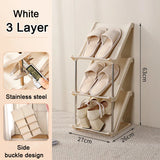 Stackable Shoe Rack Space Saving Shoerack Organizer for Entry Door Multi-Layer  Plastic living room Cabinet Furniture