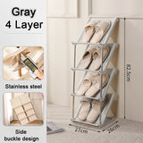 Stackable Shoe Rack Space Saving Shoerack Organizer for Entry Door Multi-Layer  Plastic living room Cabinet Furniture