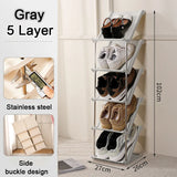 Stackable Shoe Rack Space Saving Shoerack Organizer for Entry Door Multi-Layer  Plastic living room Cabinet Furniture