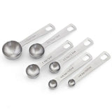 Stainless Steel 6Pcs/Set Measuring Spoon Kitchen Cooking Baking Teaspoon Tool Seasoning Measuring Cups Gadgets Bakeware