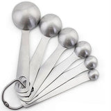 Stainless Steel 6Pcs/Set Measuring Spoon Kitchen Cooking Baking Teaspoon Tool Seasoning Measuring Cups Gadgets Bakeware