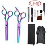 Stainless Steel Hairdressing Scissors 14/11PCS Hair Scissors Thinning Barber Cutting Professional Hair Shears Scissor Tools