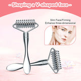 Stainless Steel Pointed Roller Spatula Massage Ball Stone Facial Roller Massager to Improve Neck Facial Beauty Skin Care Tools