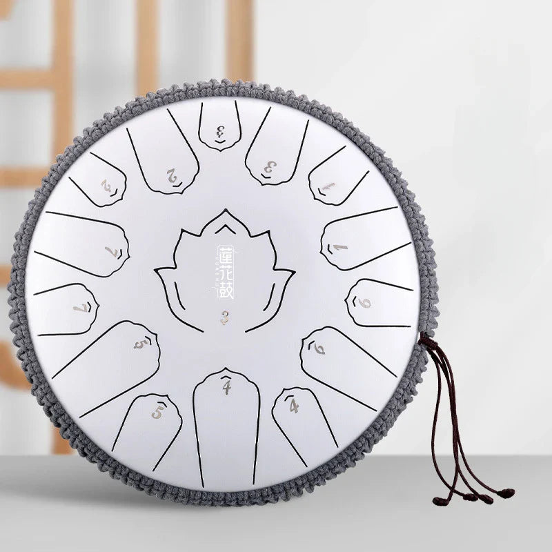 Steel Tongue Drum 12 Inch 13 Note Tongue Drum Accessories Professional Music Meditation Instrument Musical Instrument Climber