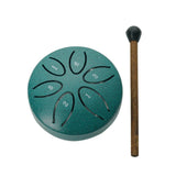 Steel Tongue Drum 3 Inch 6 Notes Mini Handpan Drum Balmy Drum with Drum Mallets for Meditation Yoga Christmas Gift Percussion