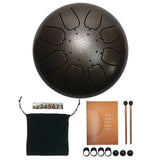 Steel Tongue Drum Set 6 Inch 8 Tune Handpan Drum Pad Tank with Drumstick Carrying Bag Percussion Instruments Accessories New