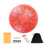 Steel Tongue Drum Set 6 Inch 8 Tune Handpan Drum Pad Tank with Drumstick Carrying Bag Percussion Instruments Accessories New