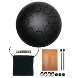 Steel Tongue Drum Set 6 Inch 8 Tune Handpan Drum Pad Tank with Drumstick Carrying Bag Percussion Instruments Accessories New