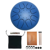 Steel Tongue Drum Set 6 Inch 8 Tune Handpan Drum Pad Tank with Drumstick Carrying Bag Percussion Instruments Accessories New