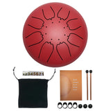 Steel Tongue Drum Set 6 Inch 8 Tune Handpan Drum Pad Tank with Drumstick Carrying Bag Percussion Instruments Accessories New