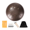 Steel Tongue Drum Set 6 Inch 8 Tune Handpan Drum Pad Tank with Drumstick Carrying Bag Percussion Instruments Accessories New