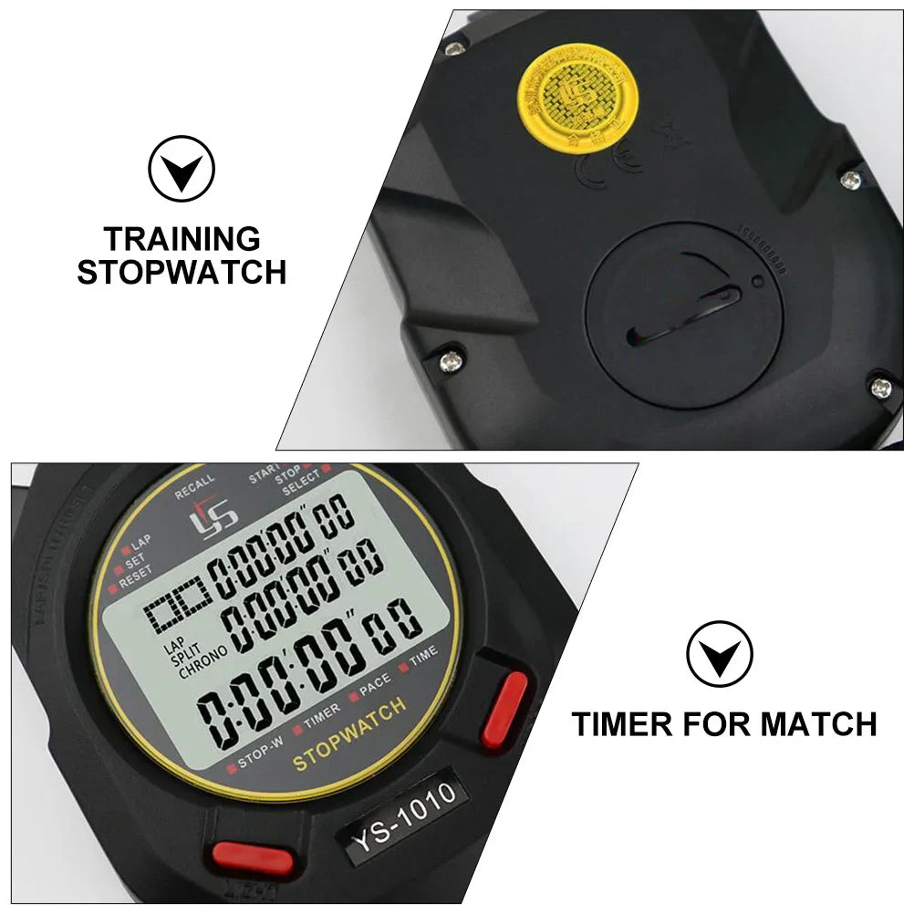 Stopwatch Sports Chronometers Pedometer Shooting Timer Countdown Chronograph Multifunction