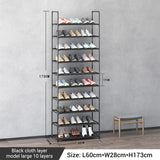 Storage shoe rack stainless steel multi-layer shoe cabinet household doorstep dustproof storage cabinet economical storage rack