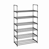 Storage shoe rack stainless steel multi-layer shoe cabinet household doorstep dustproof storage cabinet economical storage rack