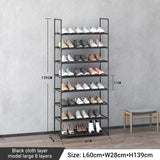 Storage shoe rack stainless steel multi-layer shoe cabinet household doorstep dustproof storage cabinet economical storage rack