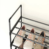 Storage shoe rack stainless steel multi-layer shoe cabinet household doorstep dustproof storage cabinet economical storage rack